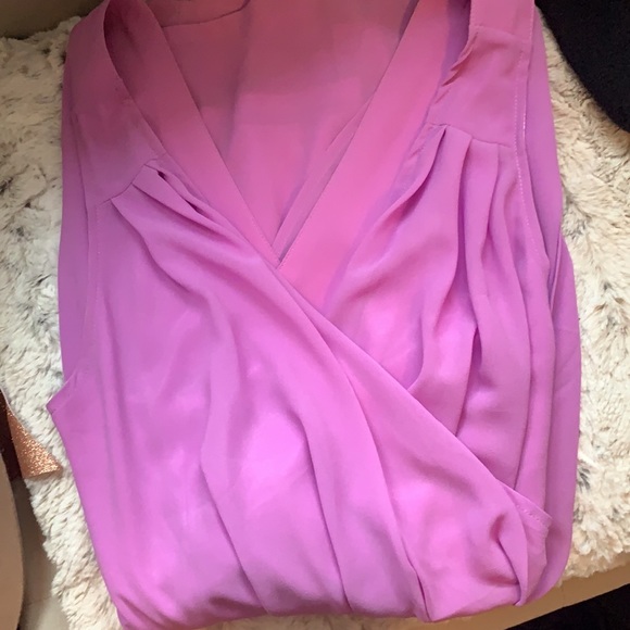 Pitaya Boutique Lilac Wrap Chiffon Dress - Picture 2 of 6
